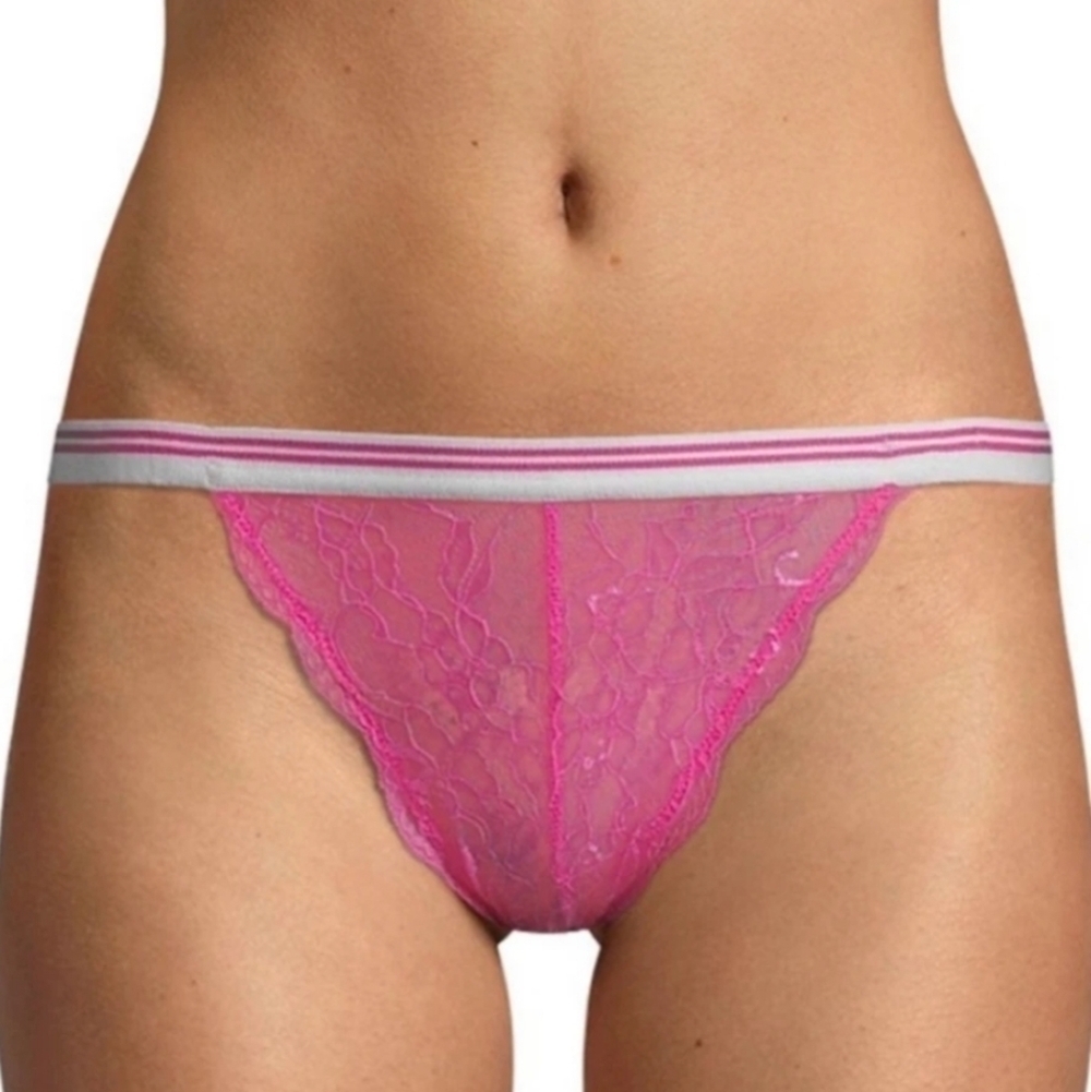 Sam Edelman Lace Tanga panties Carmine Rose S